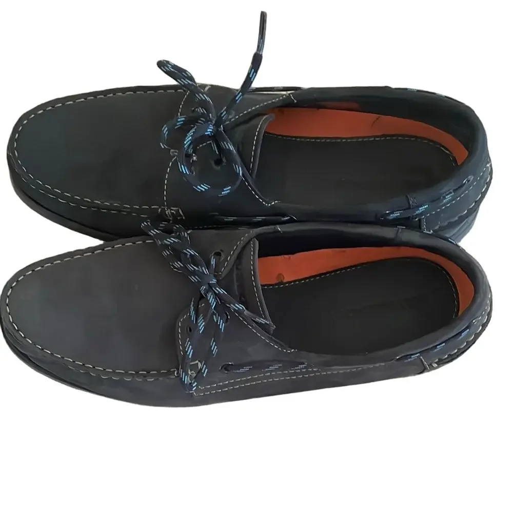 Men's Black Boat Shoes Size 11